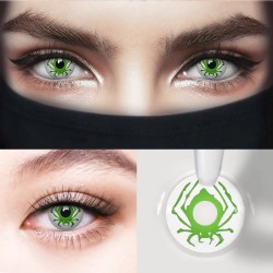 Alchemy Green Poison Spider Contact Lenses