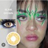 Glimmer Gold Blink Brown Starry Eye Contact Lenses