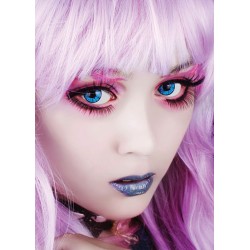 Blizzard Blue Halloween Crazy Colour Contact Lenses (1 Year Wear)