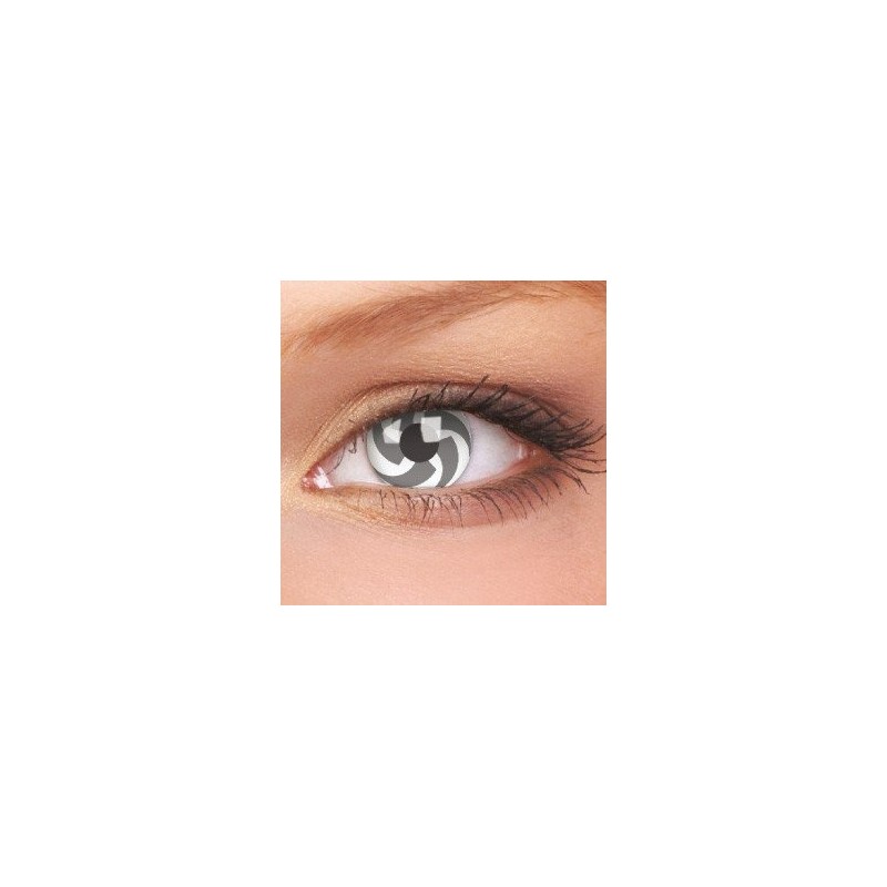 Blade Black And White Halloween Crazy Colour Contact Lenses (1 Year Wear)