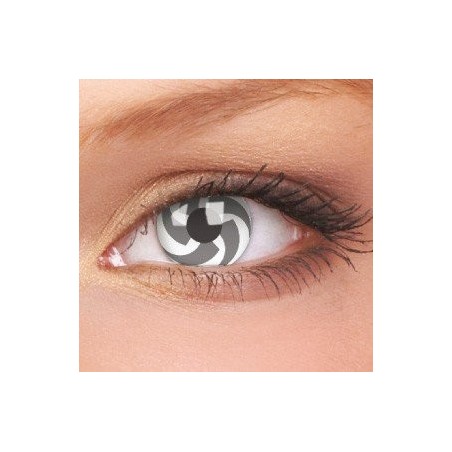 Blade Black And White Halloween Crazy Colour Contact Lenses (1 Year Wear)