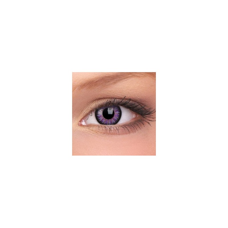 ColourVUE Violet Glamour Coloured Contact Lenses (90 Day)