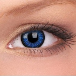 ColourVUE Blue Glamour Dark Natural Coloured Contact Lenses (90 Day)