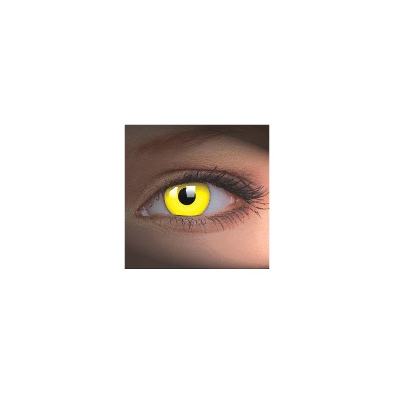 ColourVue UV Glow Yellow Crazy Colour Contact Lenses (1 Year)