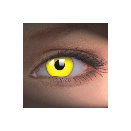 ColourVue UV Glow Yellow Crazy Colour Contact Lenses (1 Year)