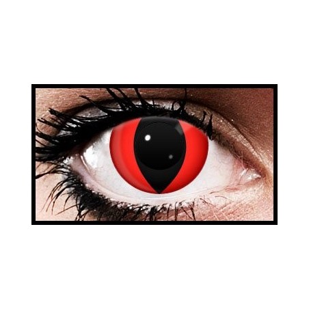 1 Day Use Vampire Red Cat Coloured Contact Lenses (1 Day)