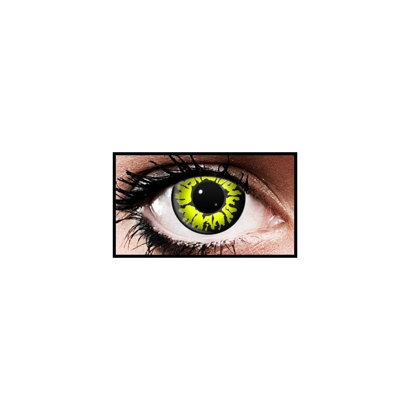 Yellow Wolf Crazy Coloured Contact Lenses (90 Day Lenses)
