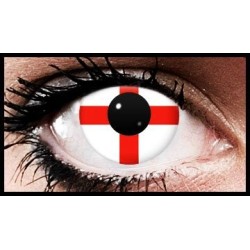 England Flag George Cross Colour Contact Lenses (90 Day)