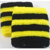 Black and Yellow Striped Sweatband / Armband