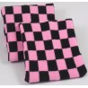 Black and Pink chequered  Board Design Sweatband Armband