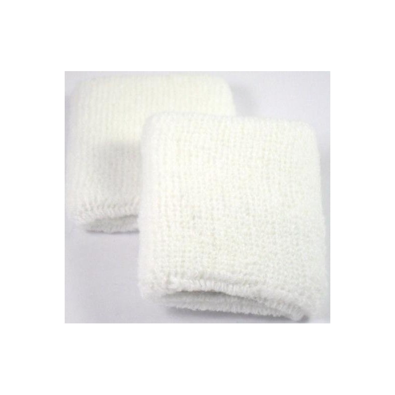 Plain White Sweatband / Armband