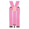 Unisex Plain Baby Pink 38mm Fashion Braces