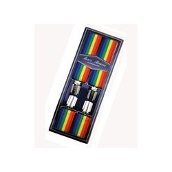 Men's Hardwearing Rainbow Printed 35mm Fashion Braces