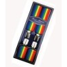 Men's Hardwearing Rainbow Printed 35mm Fashion Braces