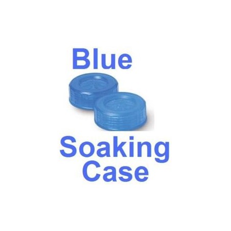 Electric Blue Contact Lens Soaking Case -Translucent Style