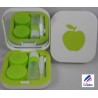 Green Apple Design Contact Lens Travel Kit With Mirror