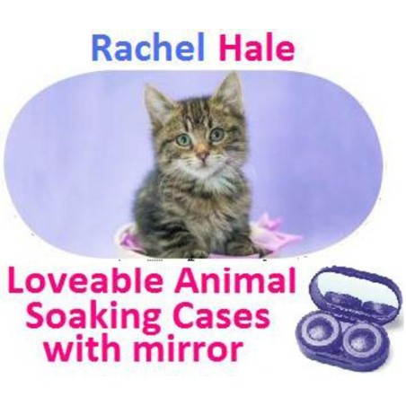 Cute Kitten Rachel Hale Contact Lens Soaking Case