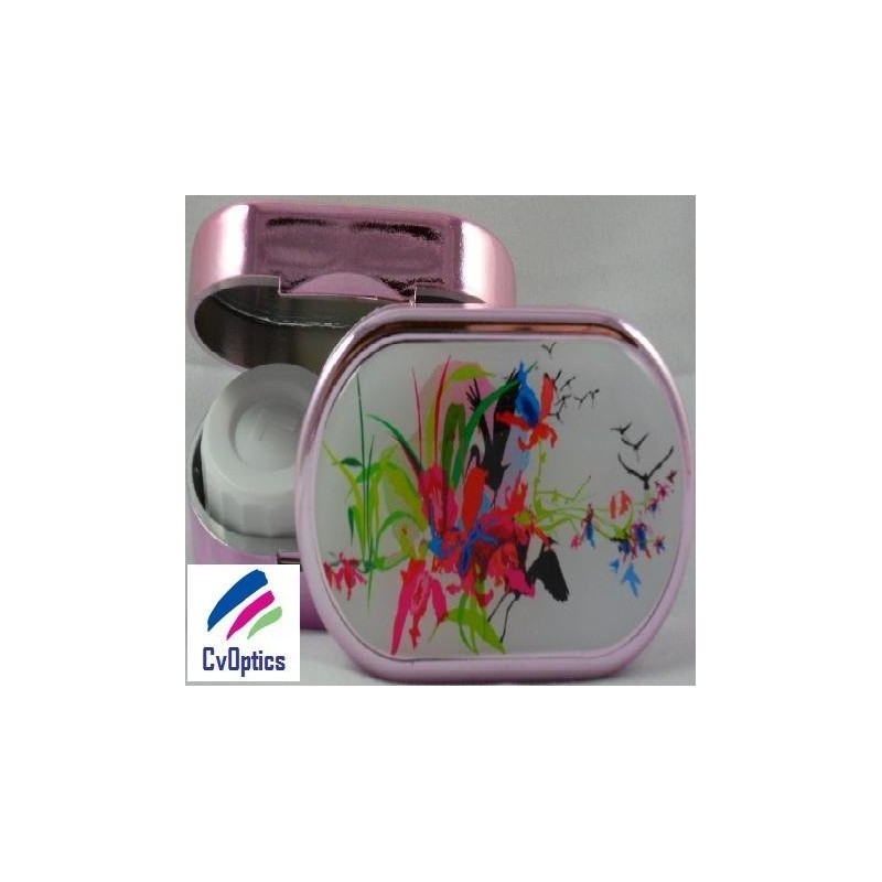Floral Explosion Karine Faou Contact Lens Soaking Case