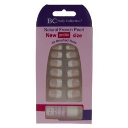 Body Collection Natural French Pearl Nails Petite Size With Glue 1079