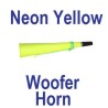 Neon Yellow Rave Party Woofer Horn
