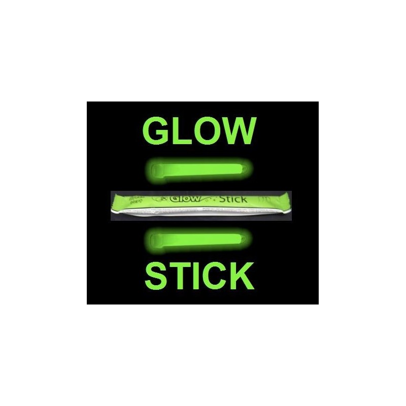 GREEN 6\" GLOWSTICK for Clubbing Rave Party Glow Sticks