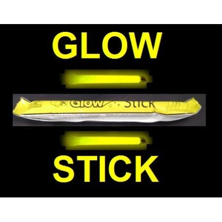 YELLOW 6\" GLOWSTICK for Clubbing Rave Party Glow Sticks