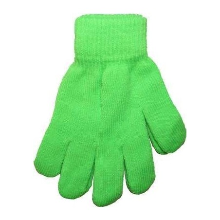 Hot Green Neon Bright Florescent Magic Gloves