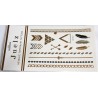2 Packs Of Assorted Jeulz Metallic Silver Gold Temporary Tattoos