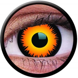 ColourVUE 1 Day Use Orange Werewolf Crazy Halloween Colour Contact Lenses