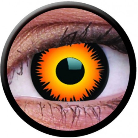 ColourVUE 1 Day Use Orange Werewolf Crazy Halloween Colour Contact Lenses