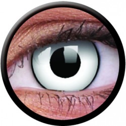 ColourVUE 1 Day Use White Zombie Halloween Coloured Contact Lenses