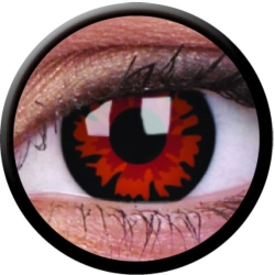 ColourVUE Volturi Deep Red Crazy Halloween Farbige Kontaktlinsen für 1 Tag MAXVUE Vision - 1