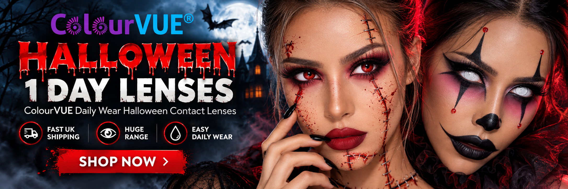 ColourVUE Halloween 1 Day Daily Wear Contact Lenses