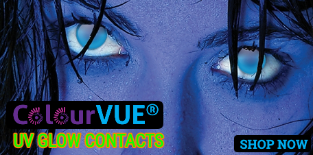 UV Glow coloured contact lenses
