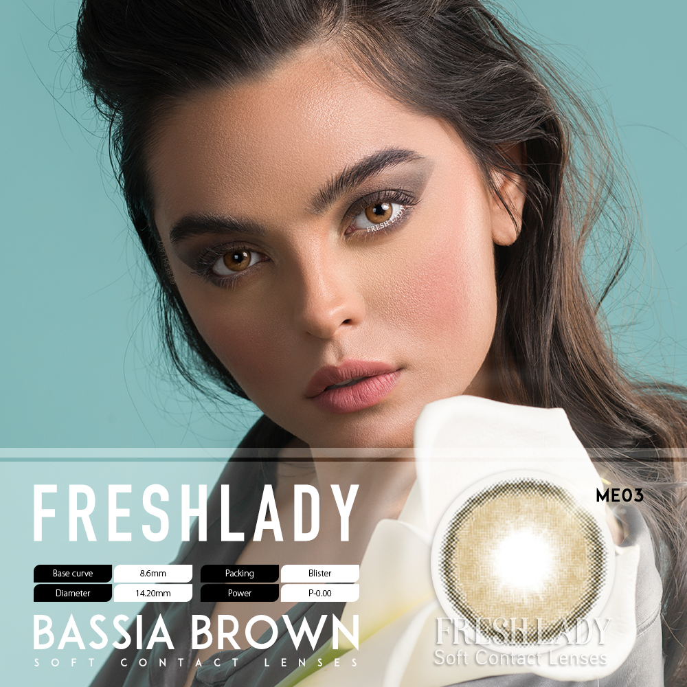 Bassia brown fashion contact lenses model freshlady