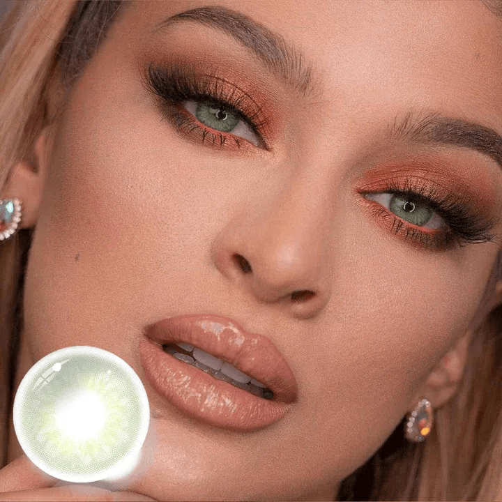 dna taylor green grey coloured contact lenses